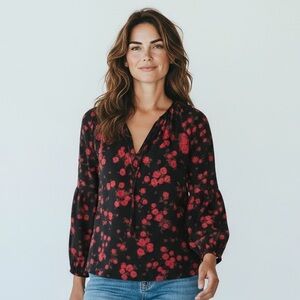 Michael Kors, ladies, long sleeve, sheer blouse, size, small excellent condition